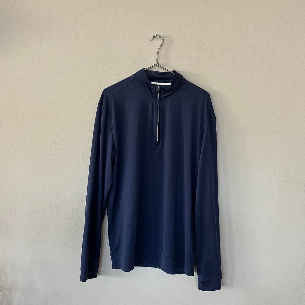 Johnnie-O Mens 1/4 Zip Pullover, Size M, Twilight Navy Blue